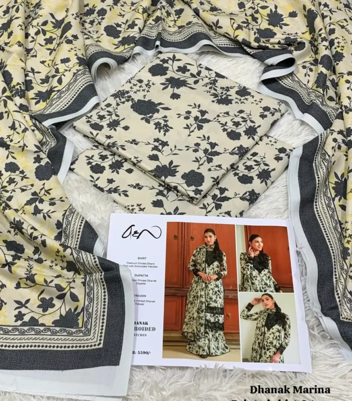 3PC Dhanak Suit Collection